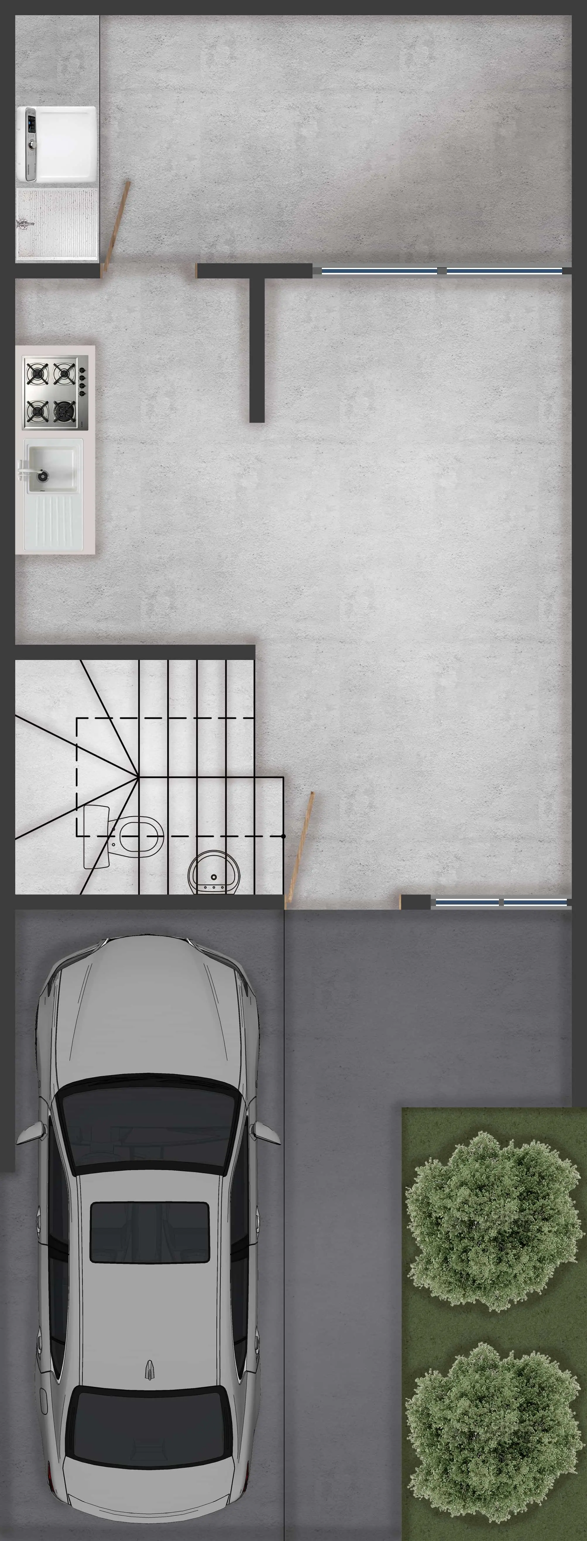 Planta 1 - sin acabados